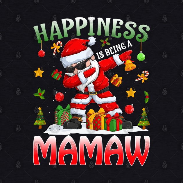 Happiness Is Being A Mamaw Santa Christmas by intelus